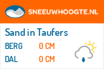 Sneeuwhoogte Sand in Taufers